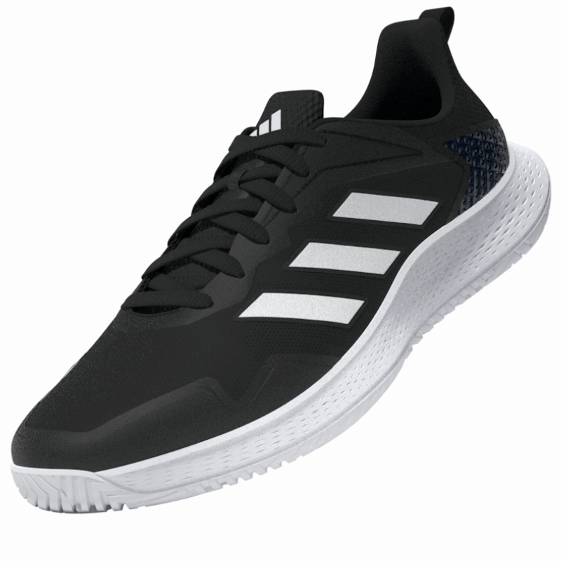 Adidas Defiant Speed Mens Tennis Shoes - Core Black / White / Grey Four Stable Base Structure