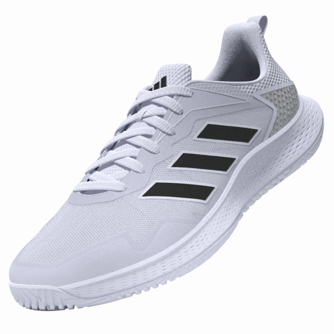 Adidas Defiant Speed Mens Tennis Shoes - White/Black/Silver Motion Adapt