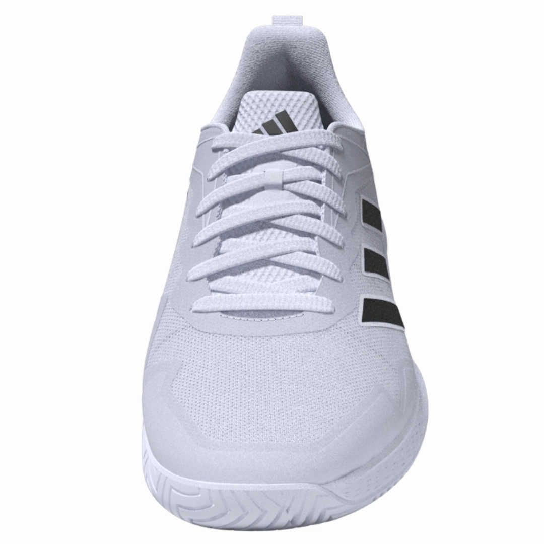 Adidas Defiant Speed Mens Tennis Shoes - White/Black/Silver Versatile Agility
