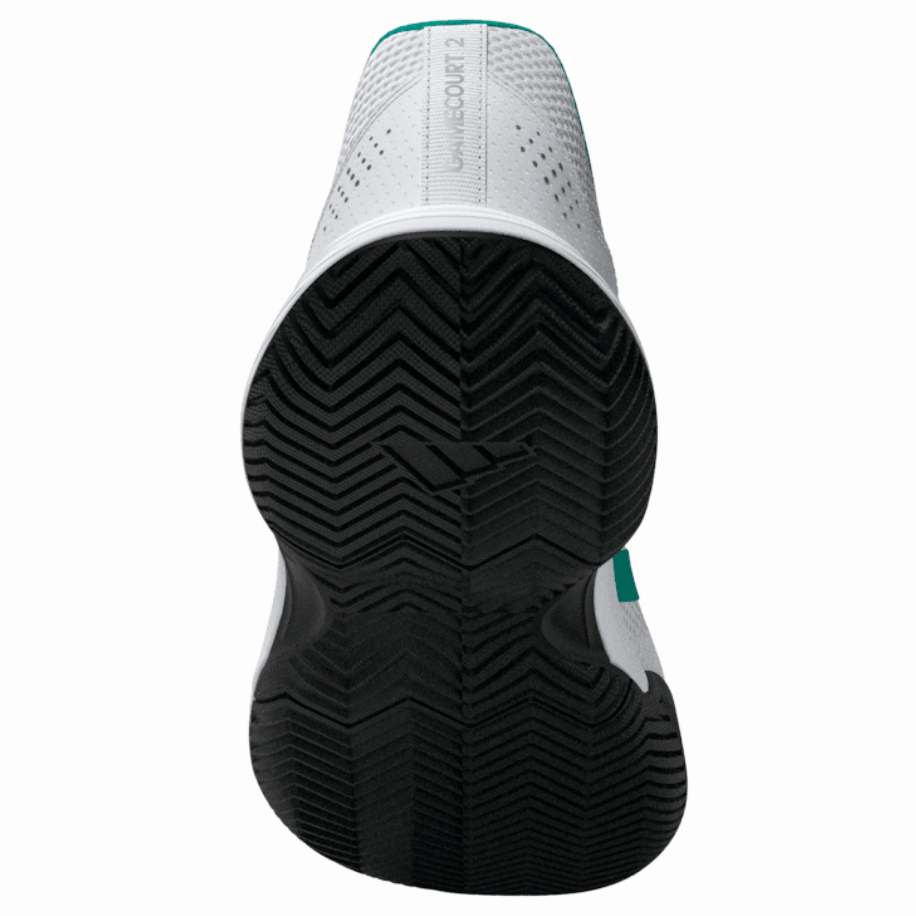 Adidas Gamecourt 2.0 Mens Tennis Shoes - Footwear White/Pure Teal/Core Black