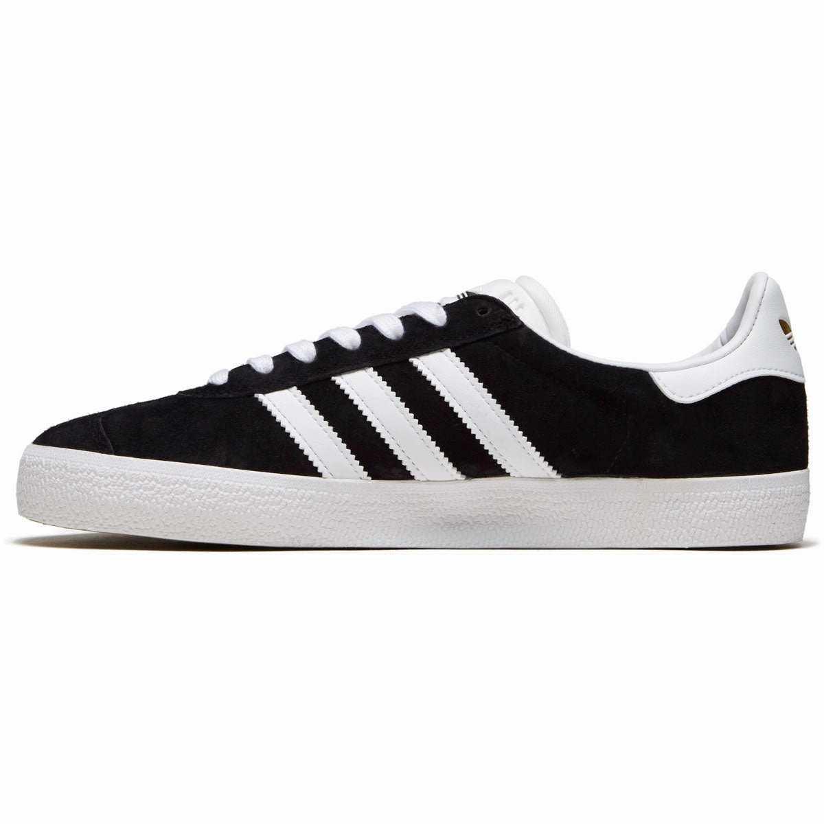 Adidas Gazelle Adv Shoes - Core Black/White/Gold Metallic Slip Resistant