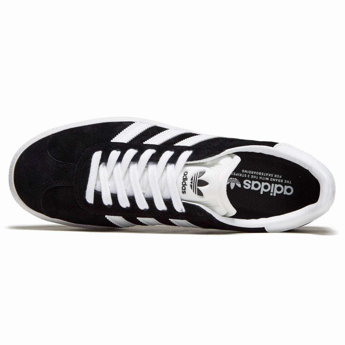 Adidas Gazelle Adv Shoes - Core Black/White/Gold Metallic Slip Resistant