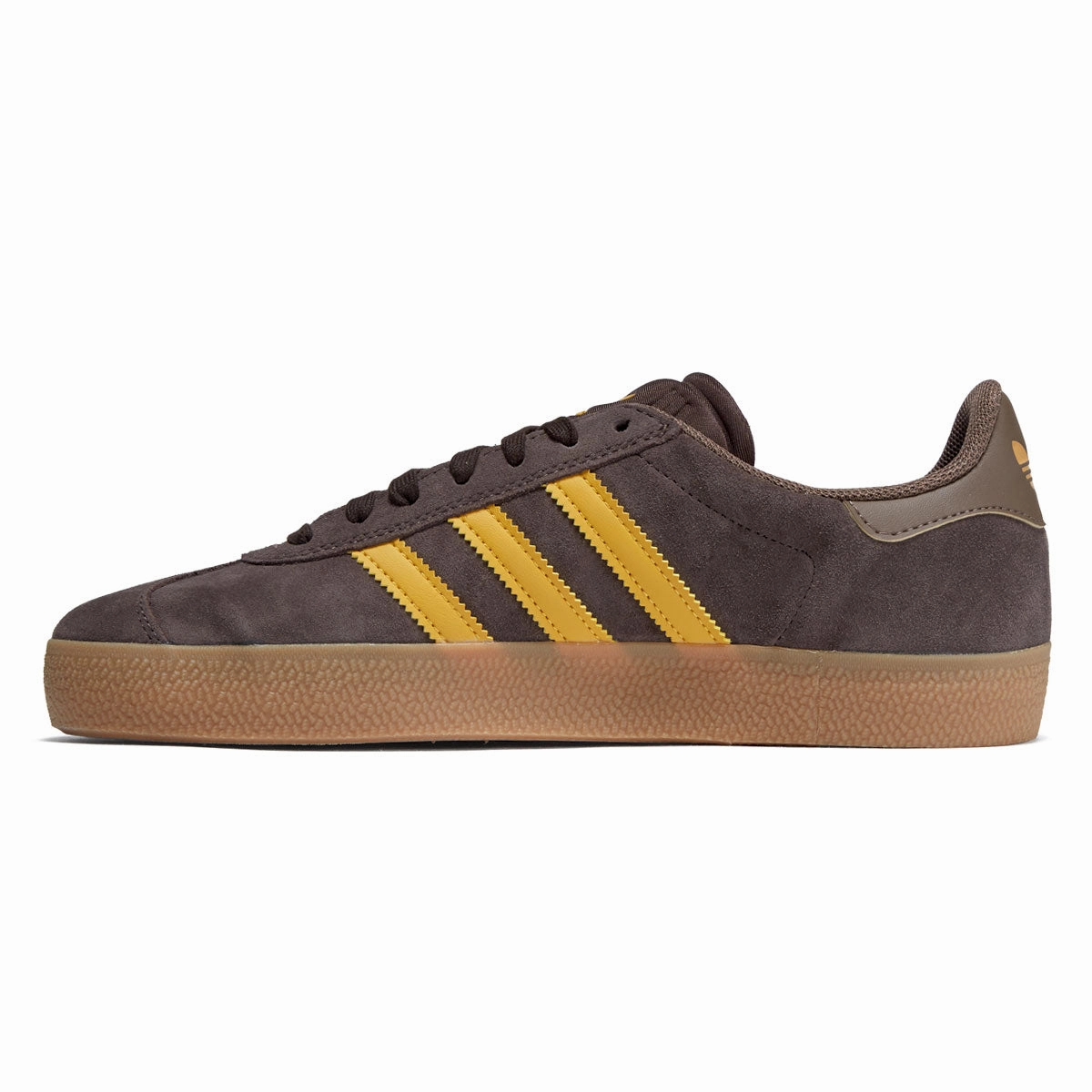 Adidas Gazelle Adv Shoes - Dark Brown/Yellow/Earth Strata Bold colors