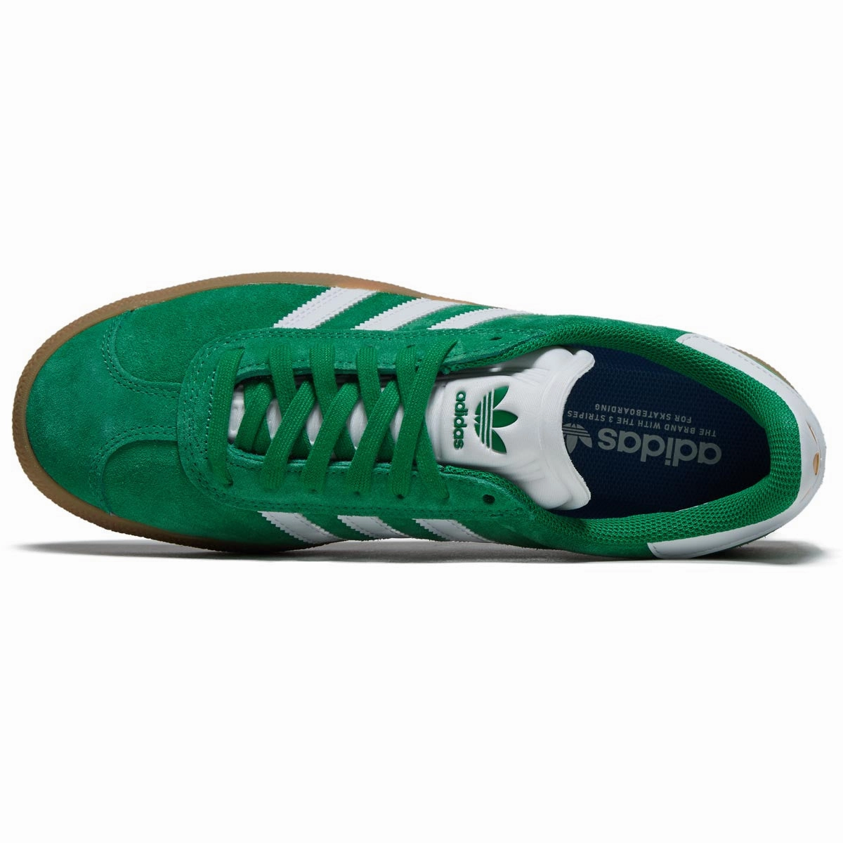 Adidas Gazelle ADV Shoes - Green/Ftwr White/Gold Metallic Impact Jump
