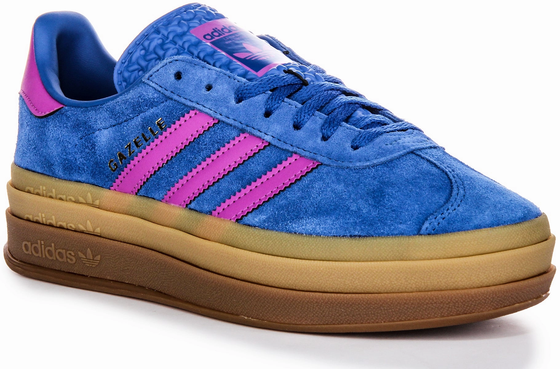 running with water bottle shoes Adidas Gazelle Bold W In Blue For Women