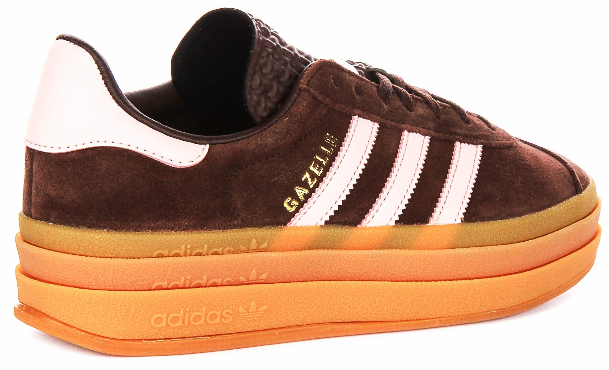 Adidas Gazelle Bold W In Brown Pink For Women Adjustable buckle system
