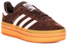 city running gear Well-known Adidas Gazelle Bold W In Brown Pink For Women