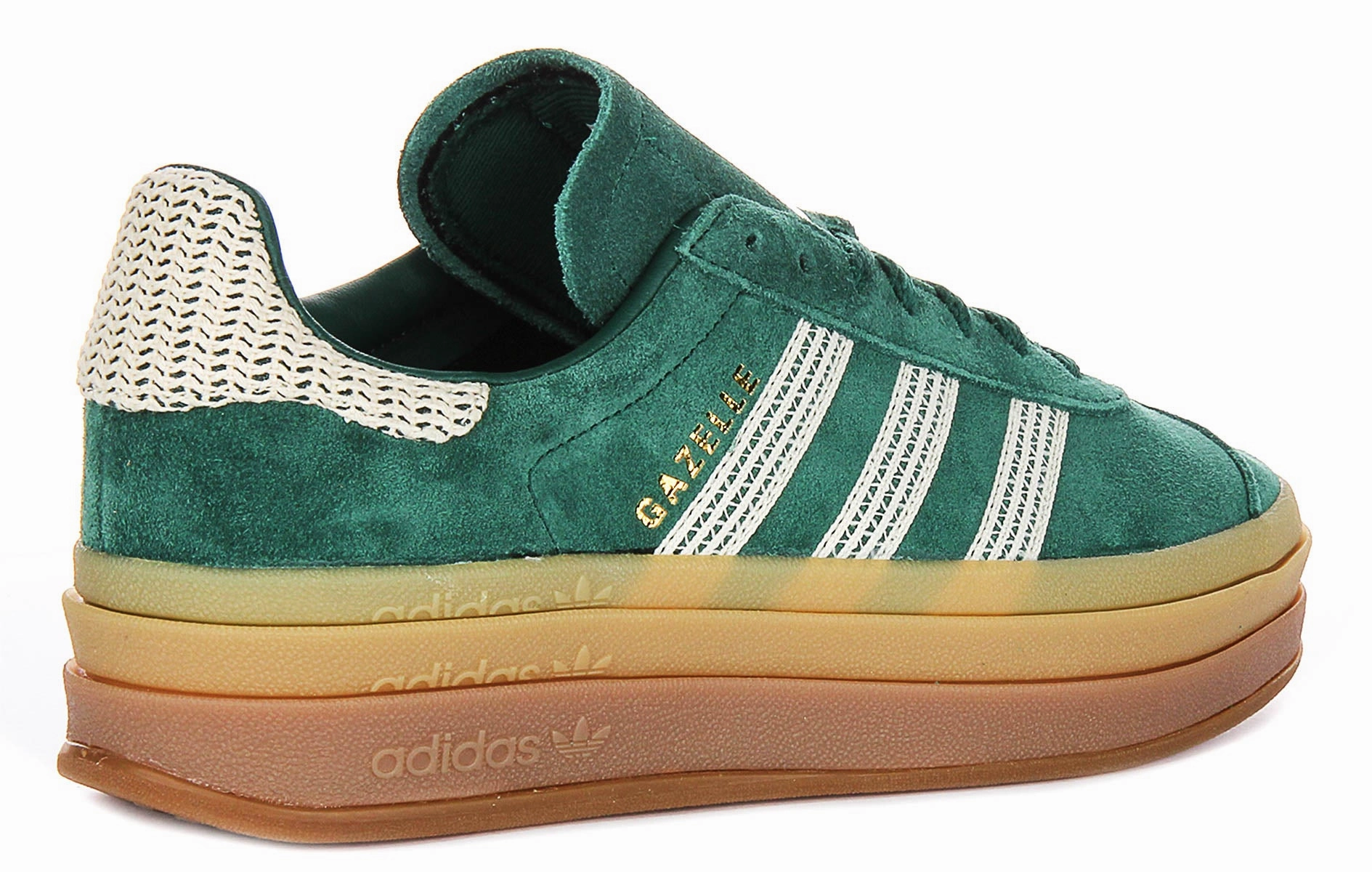 Adidas Gazelle Bold W In Green Gold For Women Ground Control