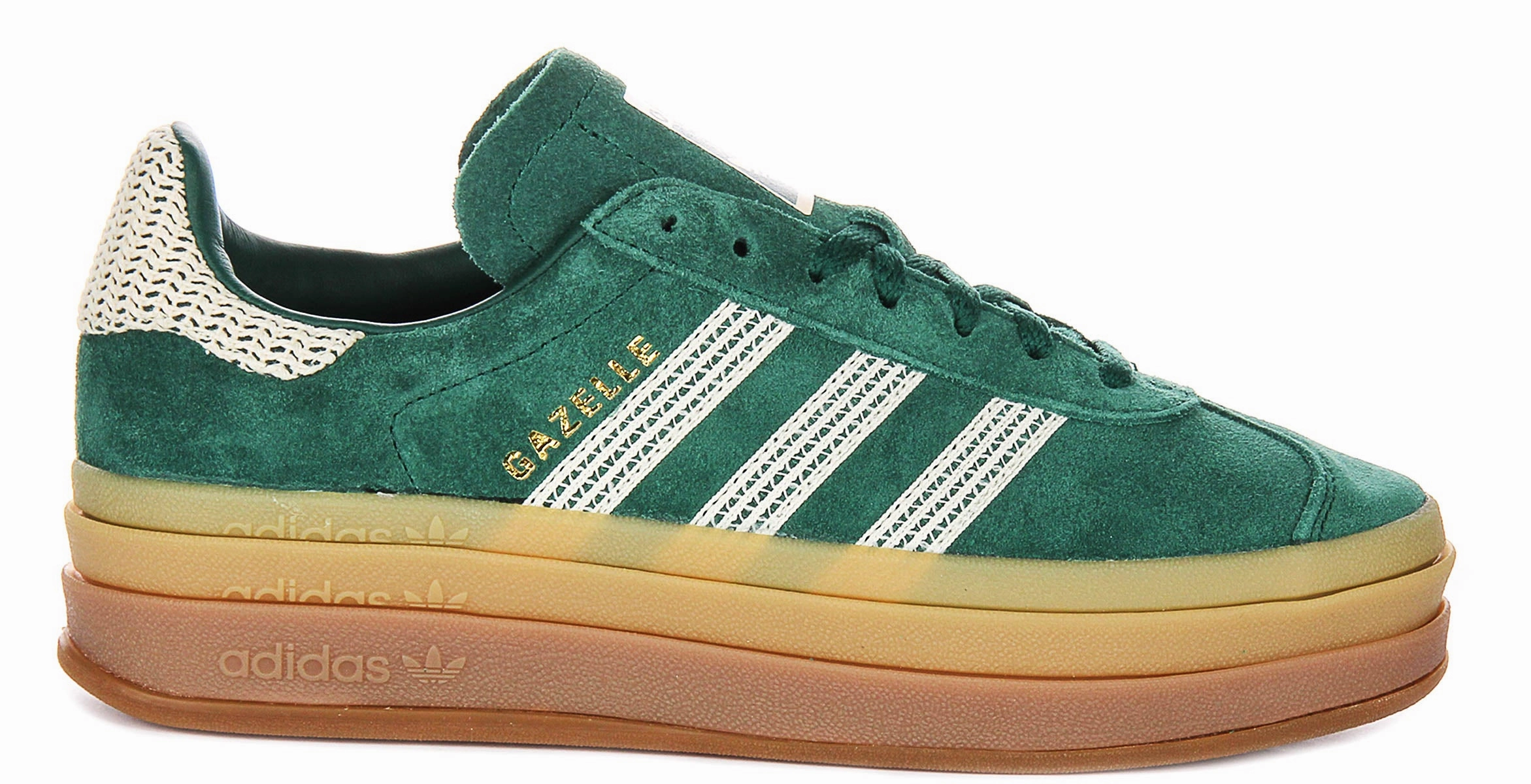 Adidas Gazelle Bold W In Green Gold For Women Ground Control