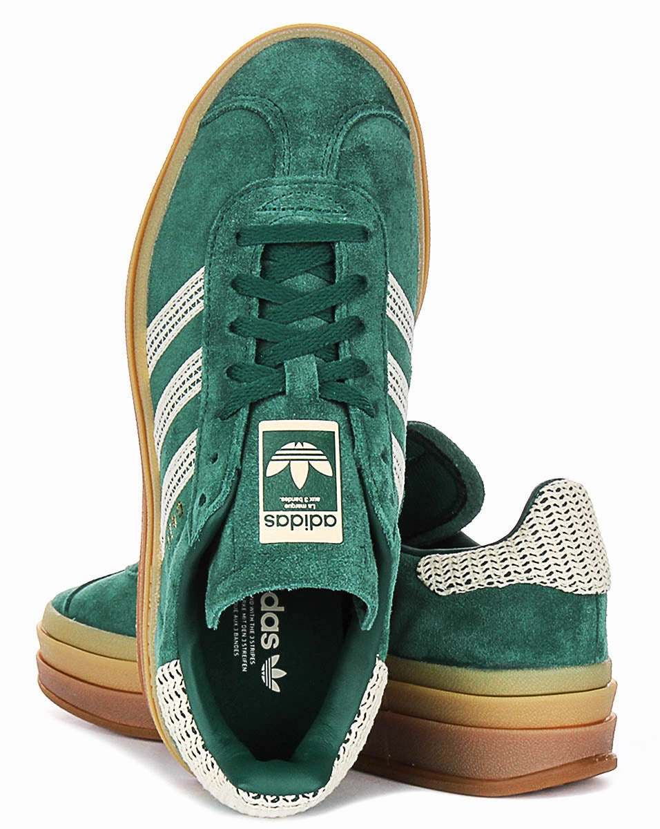 Adidas Gazelle Bold W In Green Gold For Women Ground Control