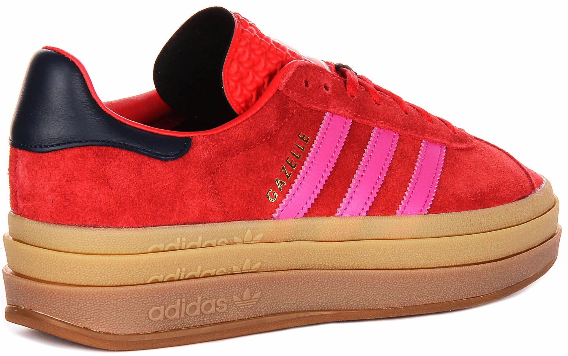 Adidas Gazelle Bold W In Red Pink For Women Water Resistant Material