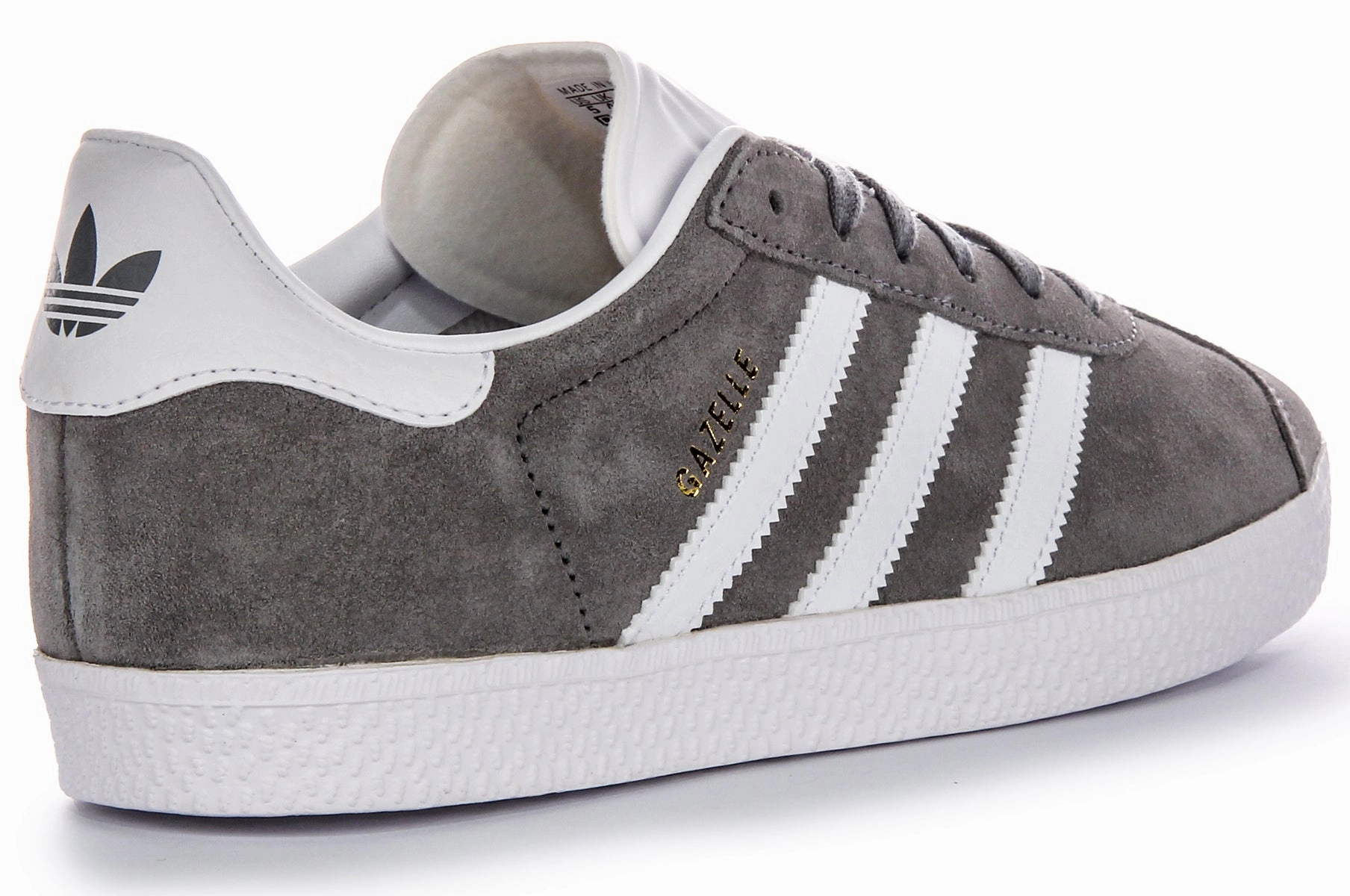 Adidas Gazelle In Grey White For Youth Long - distance