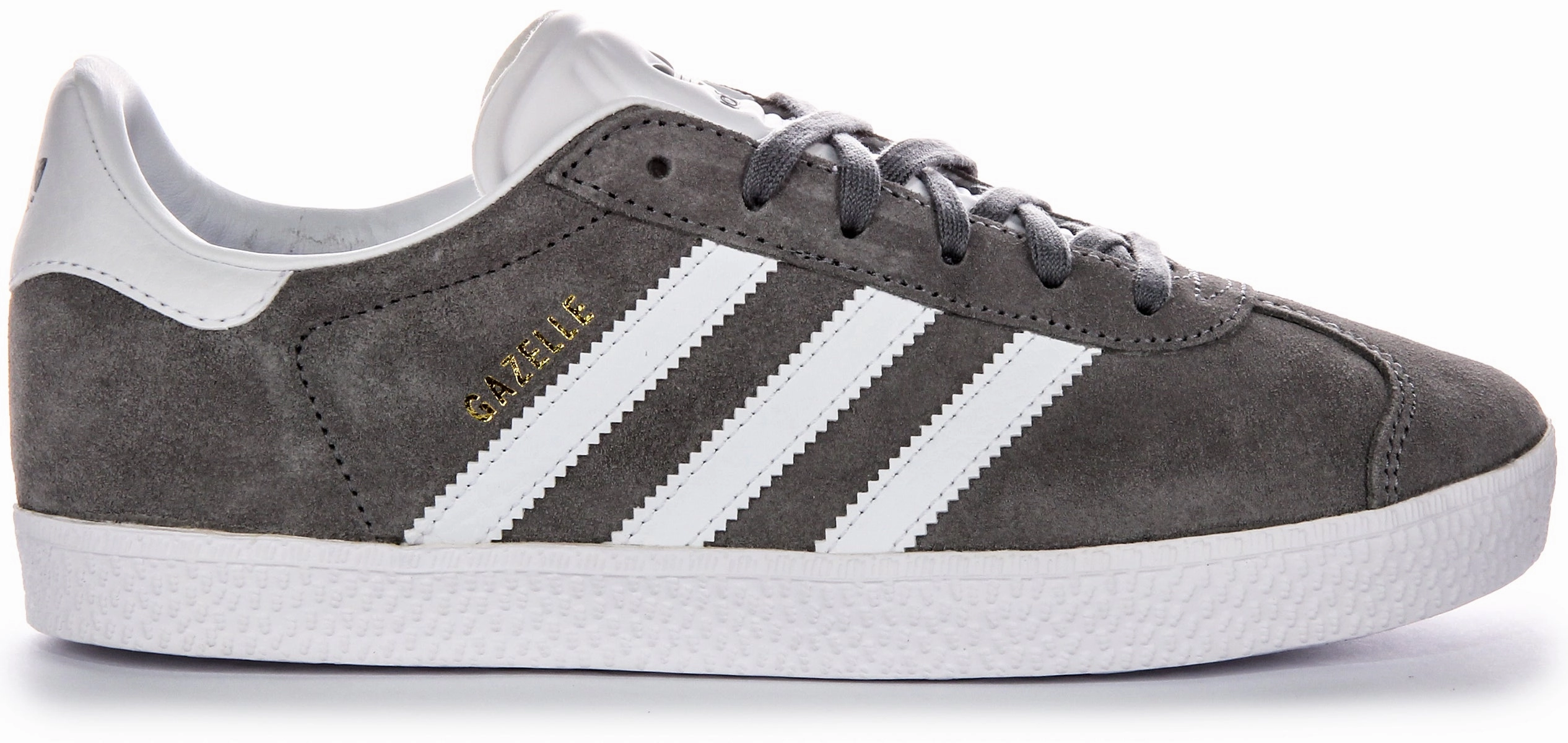 Adidas Gazelle In Grey White For Youth Long - distance