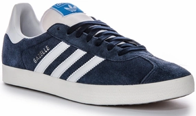 Adidas Gazelle In Navy White For Men Lightweight Footwear