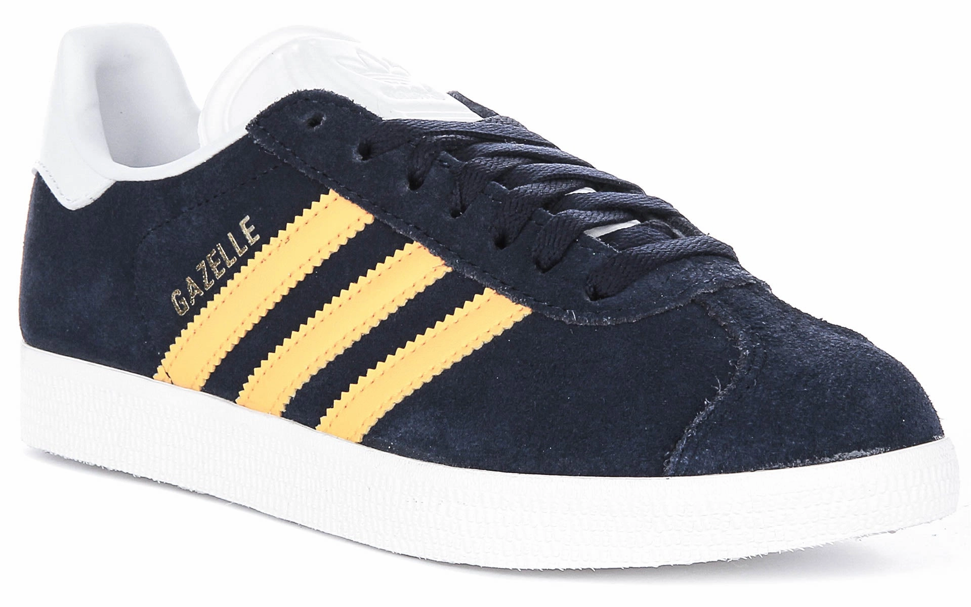 Light Step Adidas Gazelle In Navy Yellow