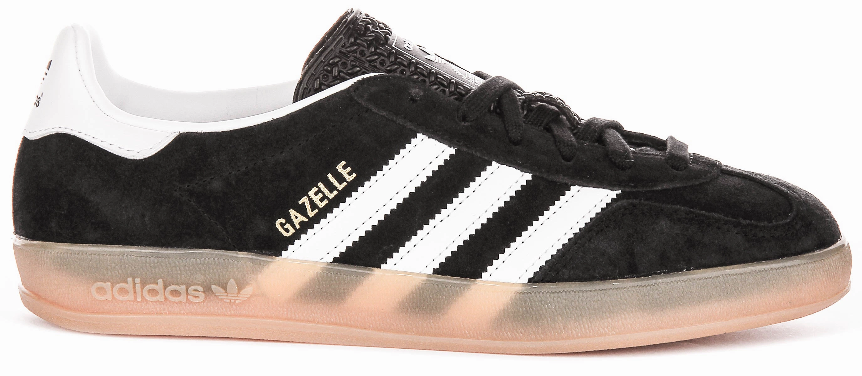 Adidas Gazelle Indoor In Black White Adjustable Proportion
