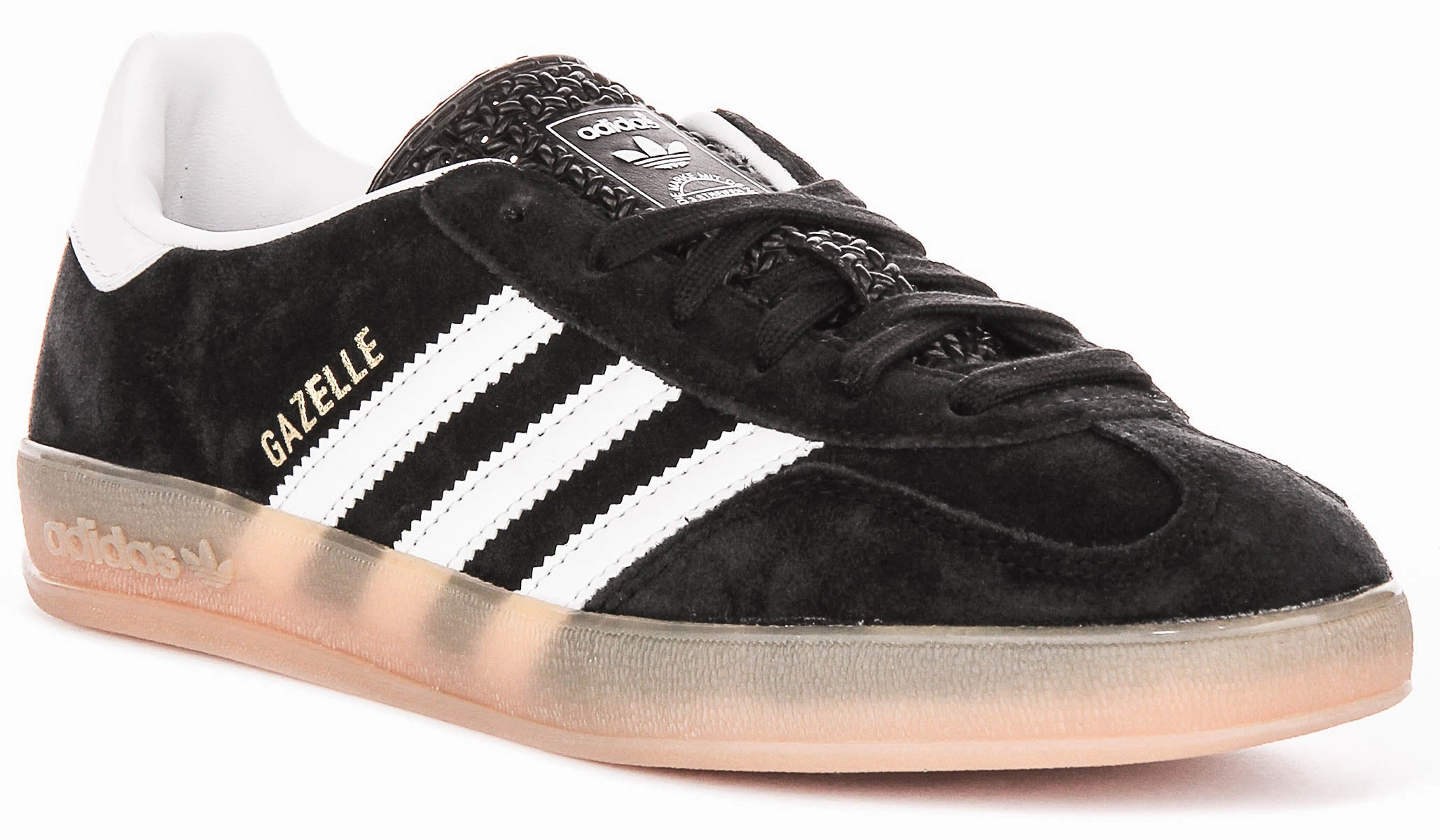 Adidas Gazelle Indoor In Black White track running gear