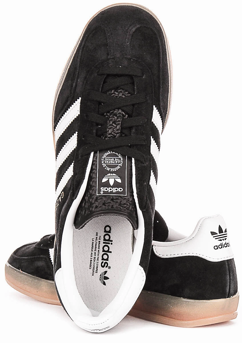 Adidas Gazelle Indoor In Black White Adjustable Proportion