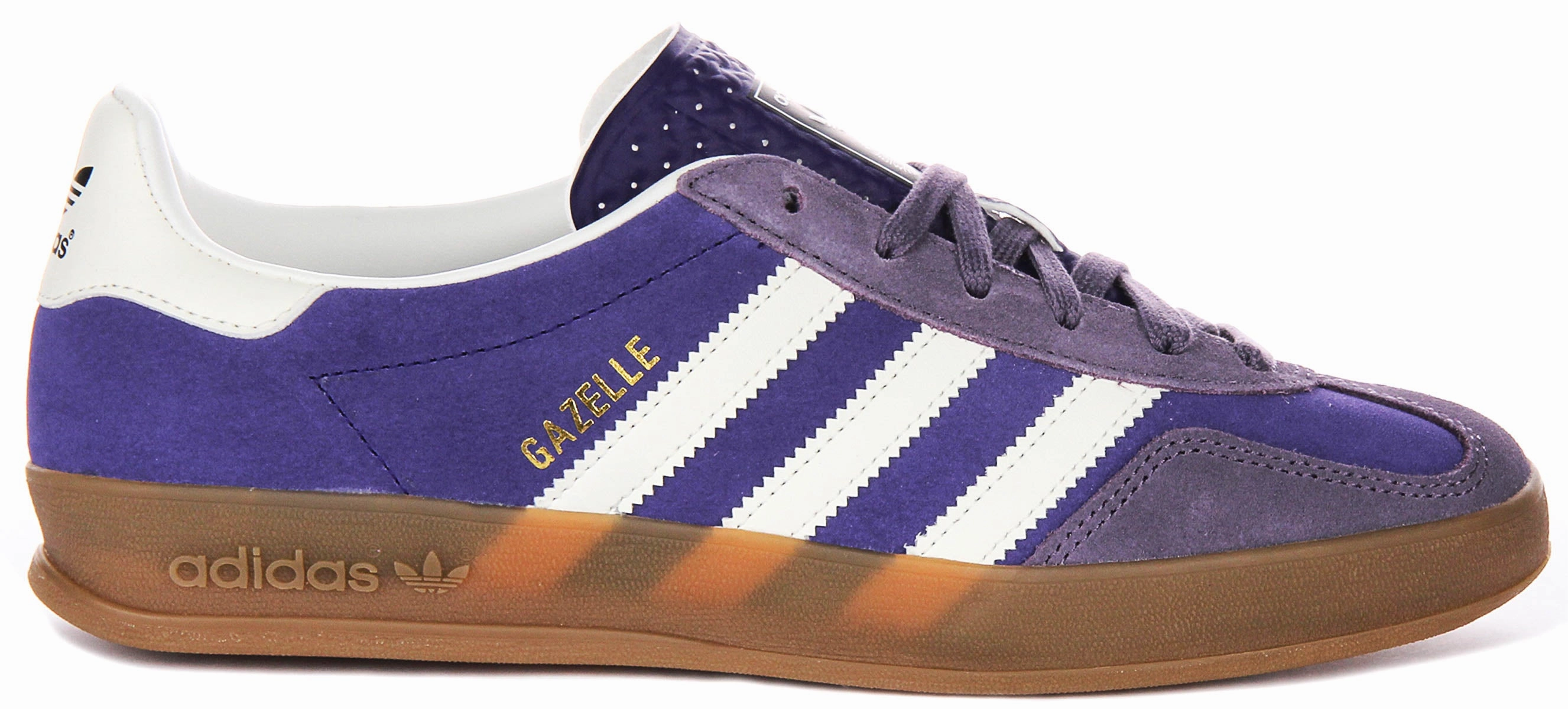 Adidas Gazelle Indoor In Purple White For Men Lightweight Build Quality