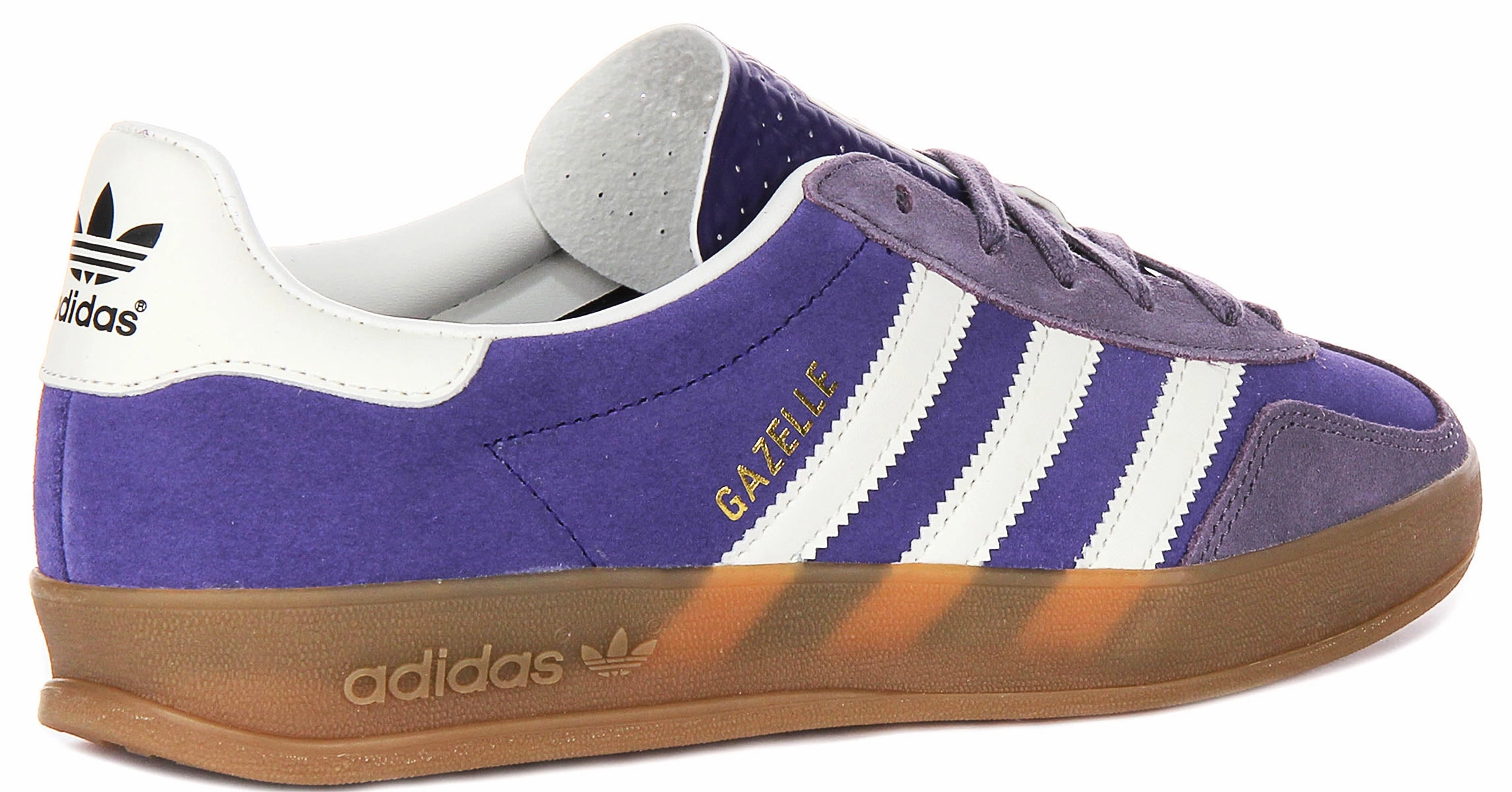 Adidas Gazelle Indoor In Purple White For Men Lightweight Build Quality