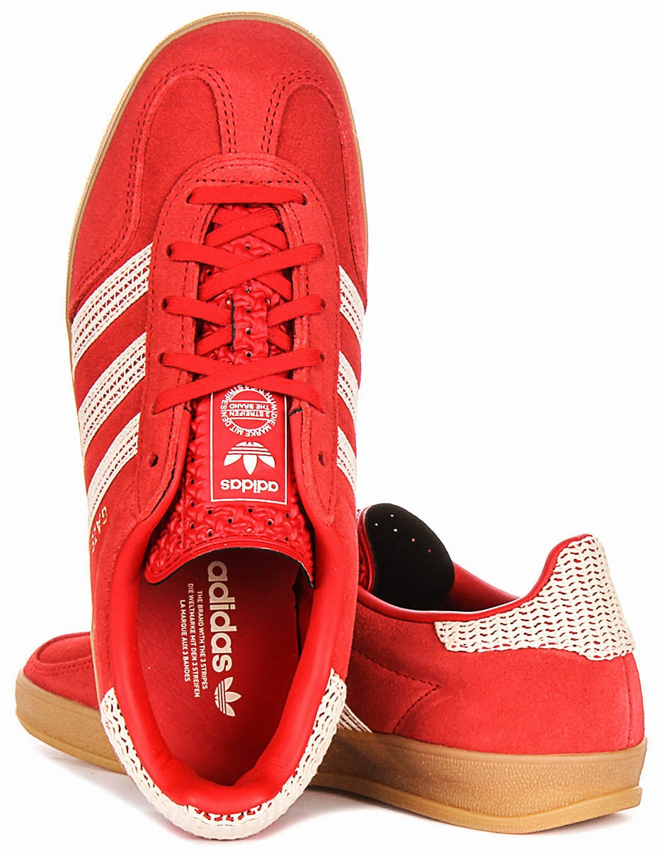 Adidas Gazelle Indoor In Red White For Women Road - Worthy Features