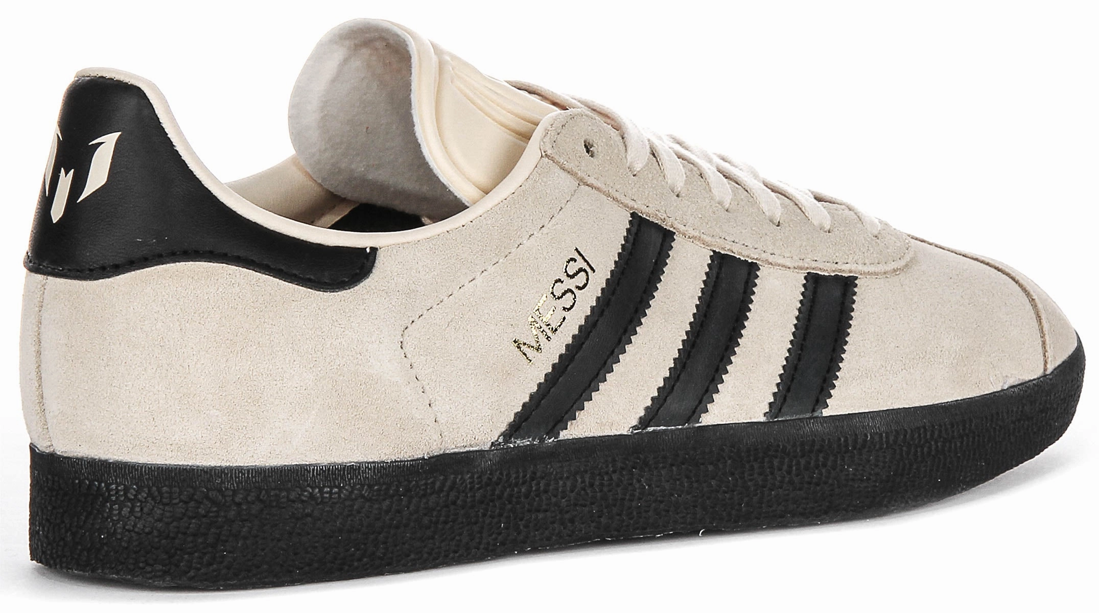 Adidas Gazelle X Messi In Beige Black Breathable Upper Option Mechanism