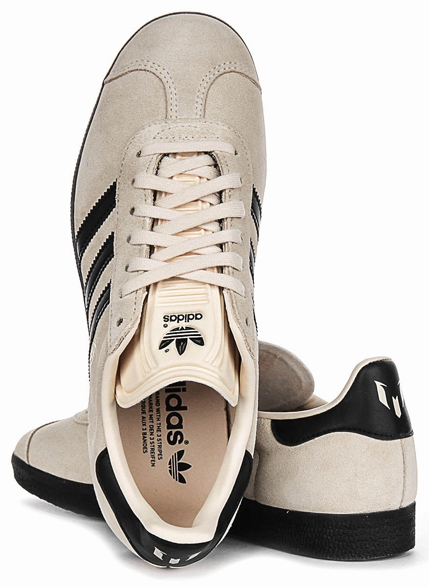 Adidas Gazelle X Messi In Beige Black Breathable Upper Option Mechanism