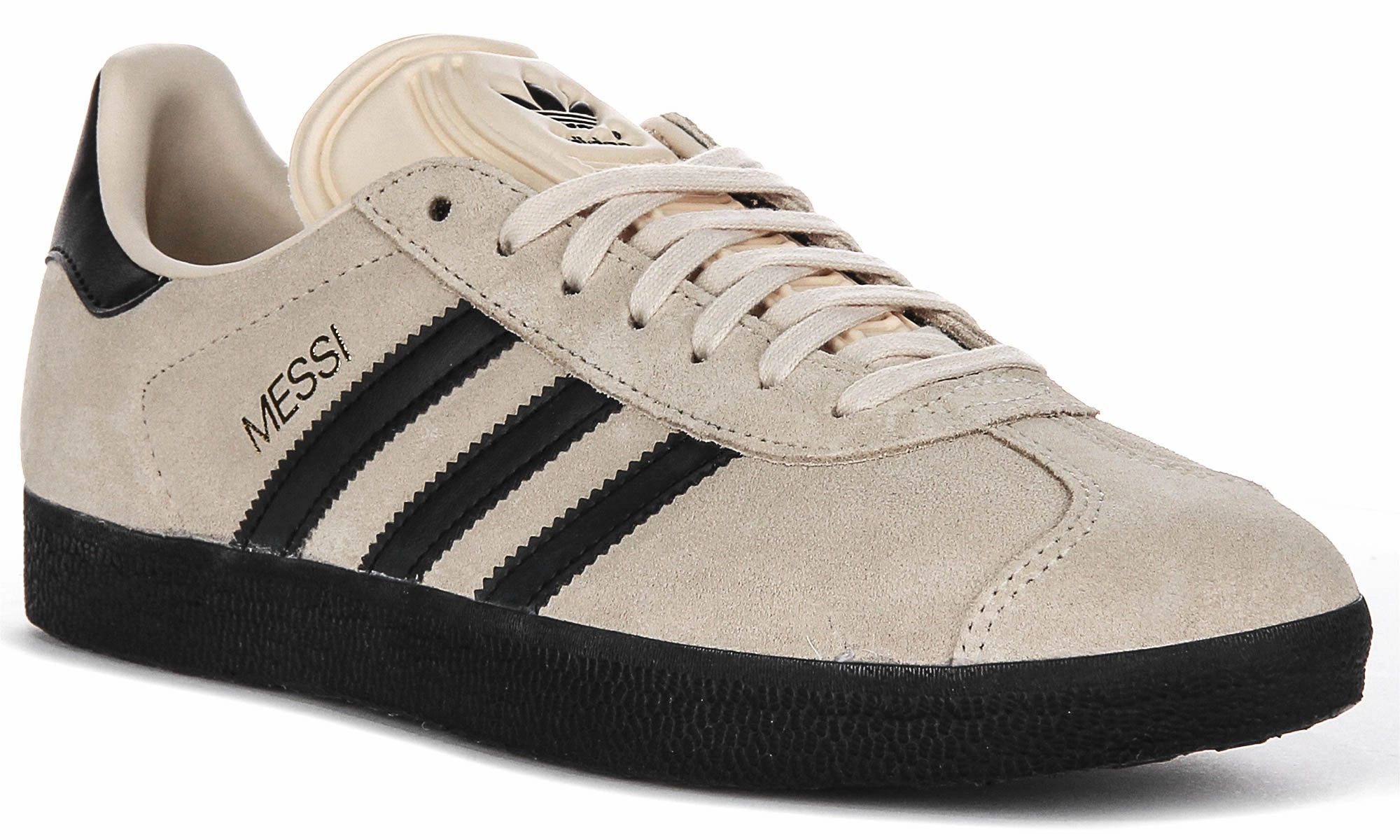 Adidas Gazelle X Messi In Beige Black Active Performance