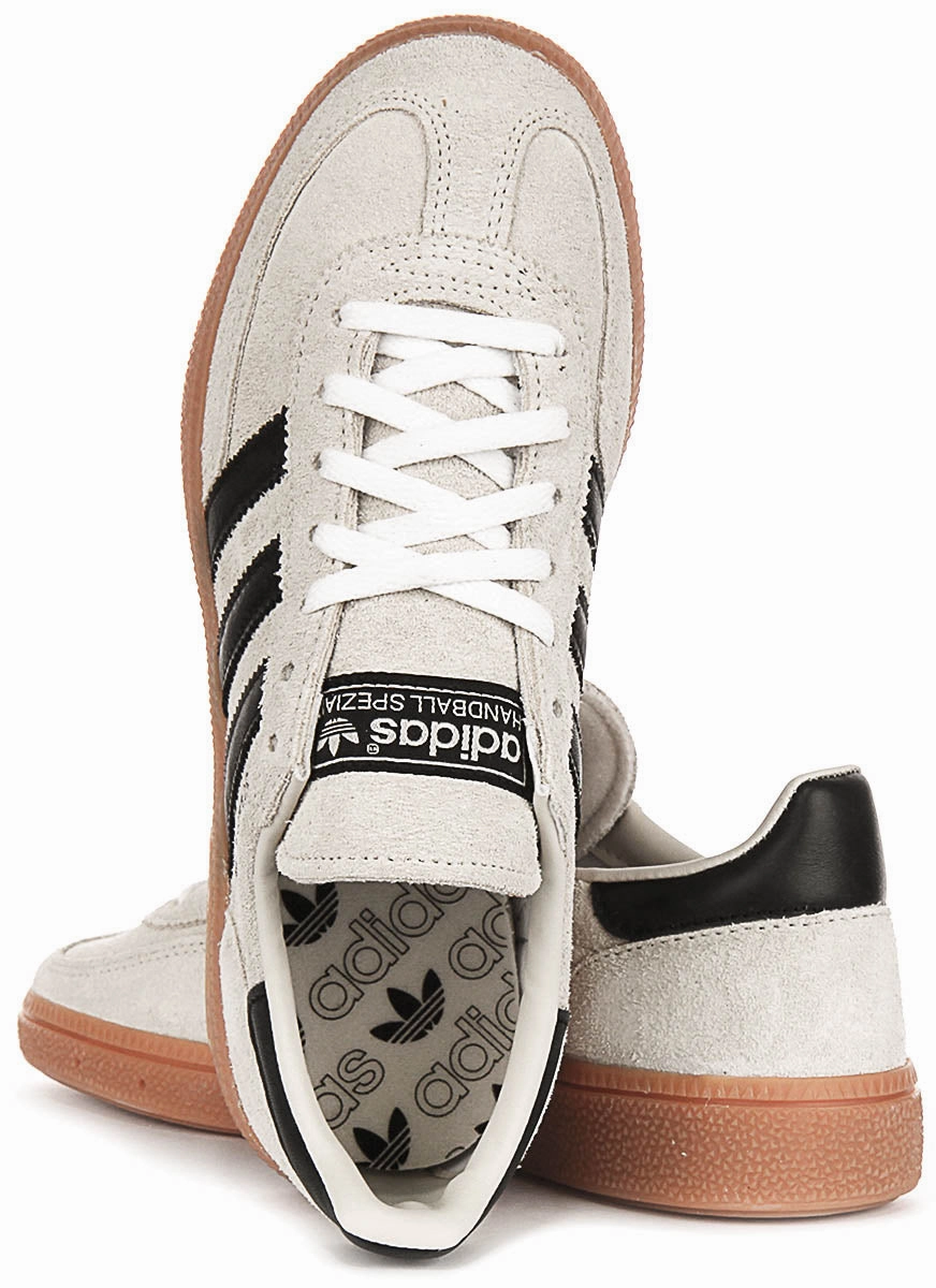 Adidas Handball Spezial In Grey Black For Women Quick Transition Ability Option Mechanism