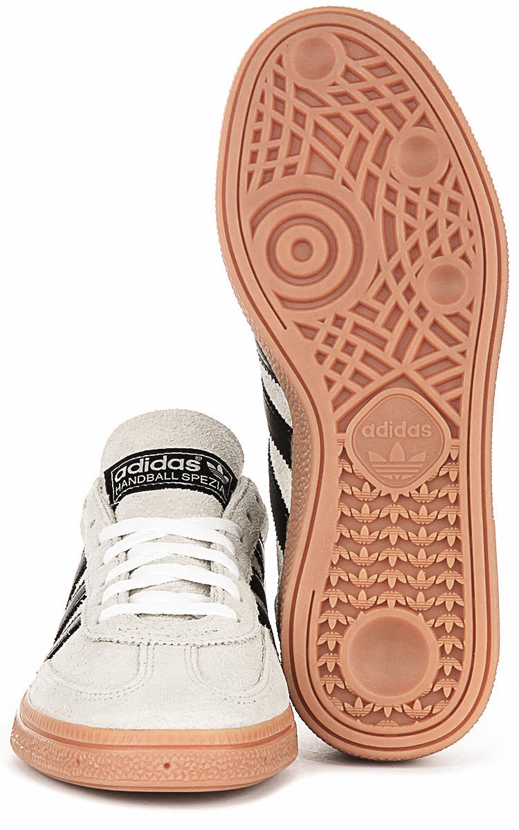 Adidas Handball Spezial In Grey Black For Women Quick Transition Ability Option Mechanism
