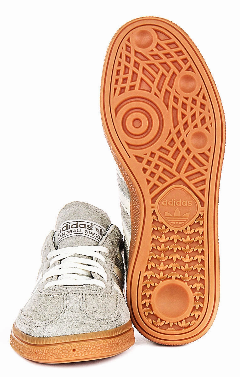 Adidas Handball Spezial In Grey White For Women Sweat Repelling Ability Design Quality