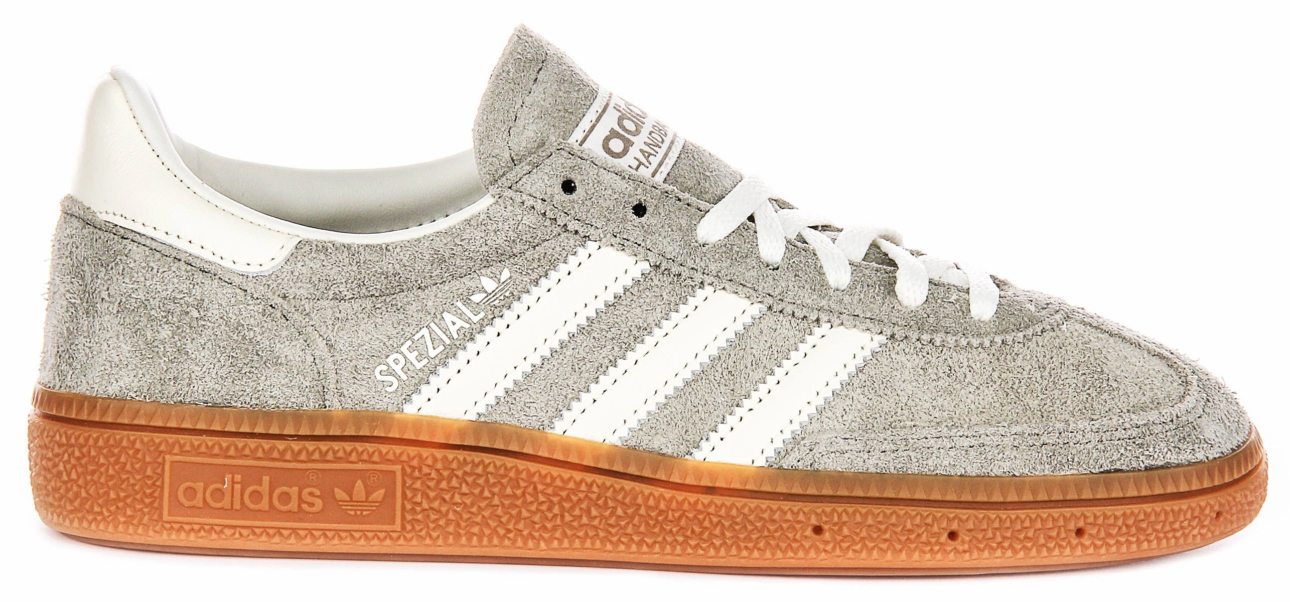 Adidas Handball Spezial In Grey White For Women Sweat Repelling Ability Design Quality