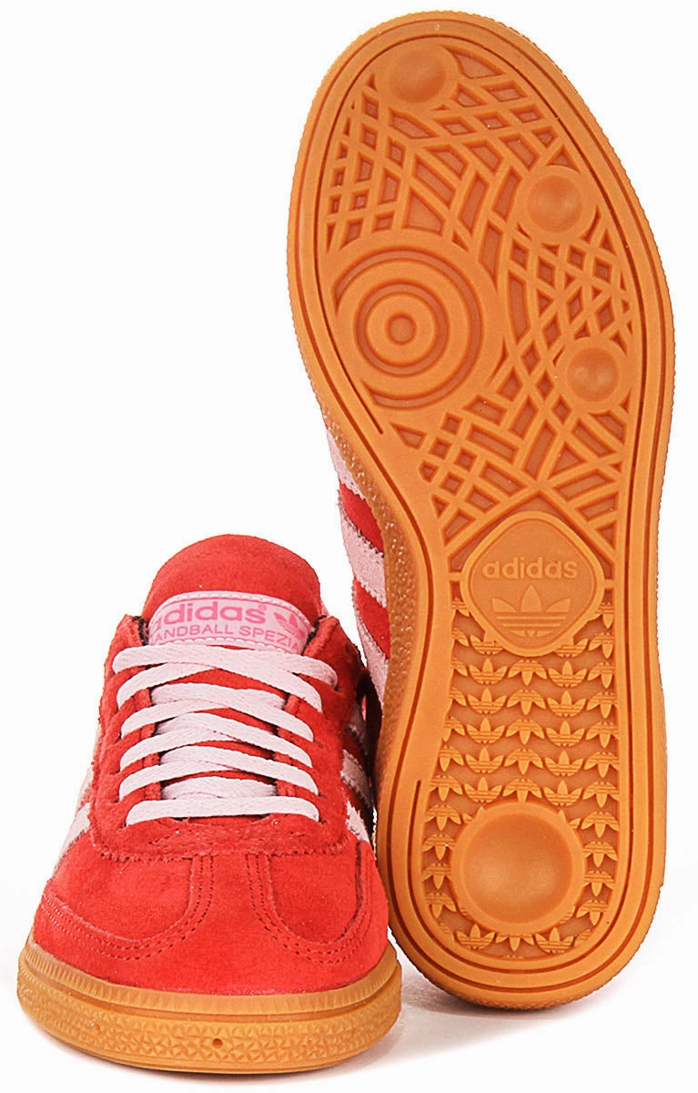 Adidas Handball Spezial In Red Pink For Women Shock Damping Design