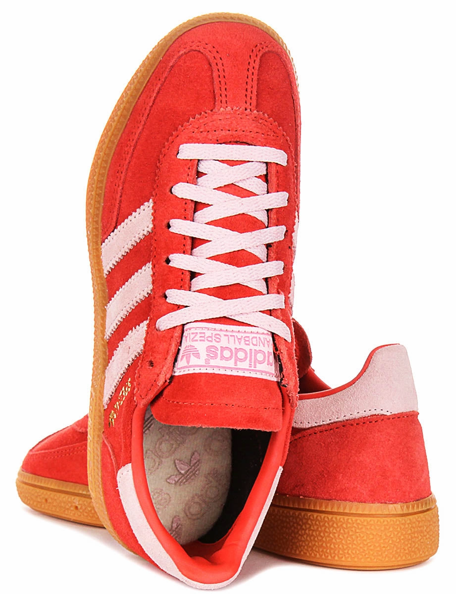 Adidas Handball Spezial In Red Pink For Women Shock Damping Design