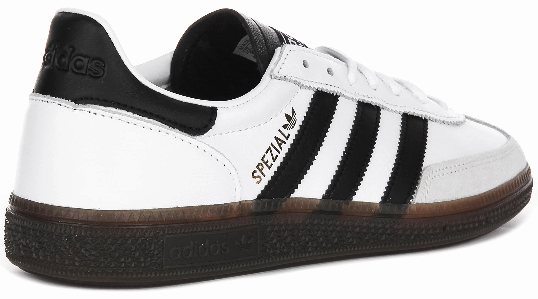 Adidas Handball Spezial In White Black Leather Foot Frame