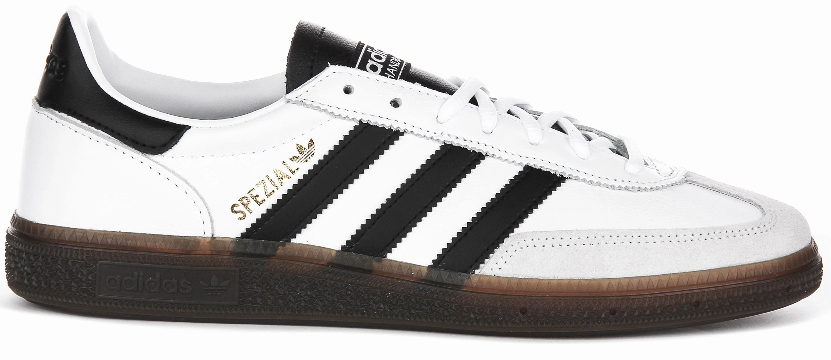 Adidas Handball Spezial In White Black Leather Foot Frame