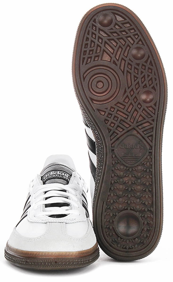 Adidas Handball Spezial In White Black Leather Foot Frame