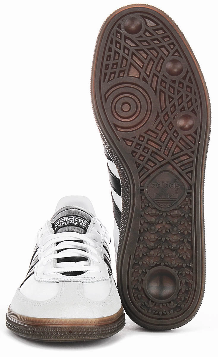 Adidas Handball Spezial In White Black Leather Foot Frame