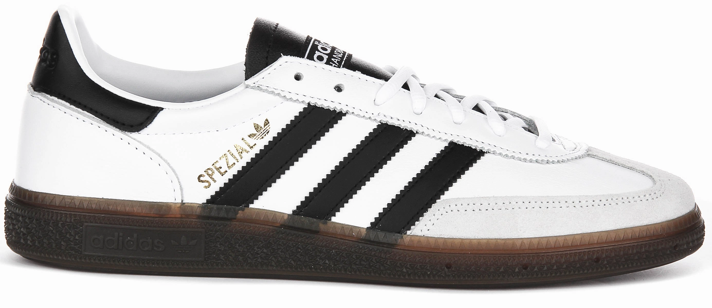 Adidas Handball Spezial In White Black Leather Foot Frame