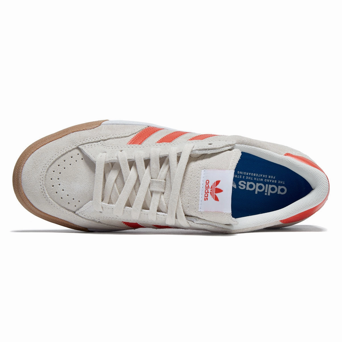 Adidas Nora Shoes - Wonder White/Orange/Gum Skater Edge