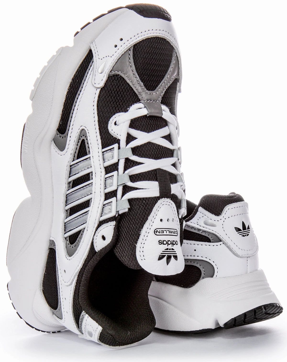 Adidas Ozmillen In White Black For Men Smooth running flow