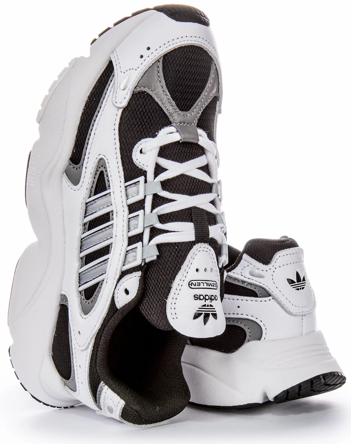 Adidas Ozmillen In White Black For Men Smooth running flow