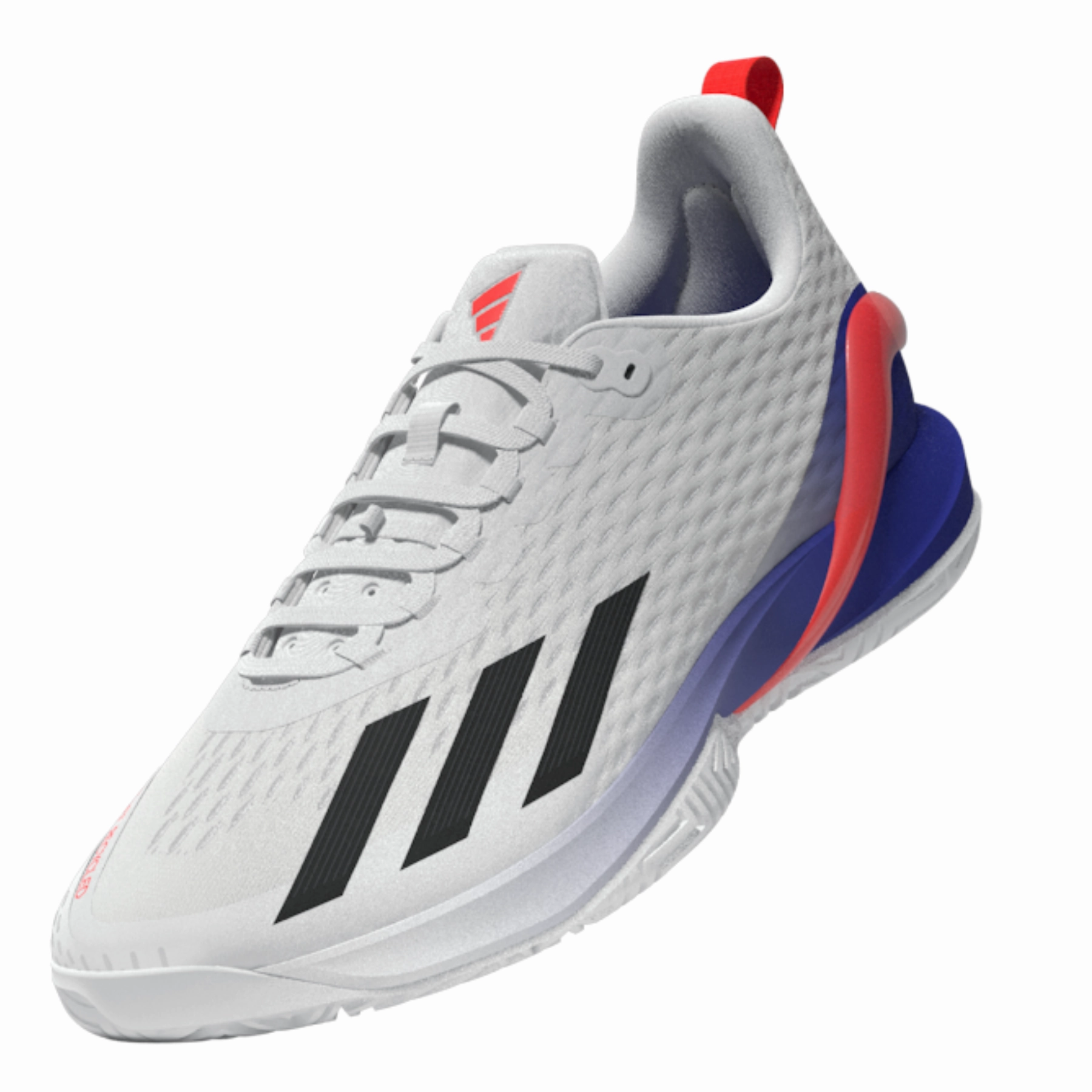 Adidas Performance Adizero Cybersonic Men  Tennis Shoes- Ftw White/Core Black/Solar Red Durable Traction