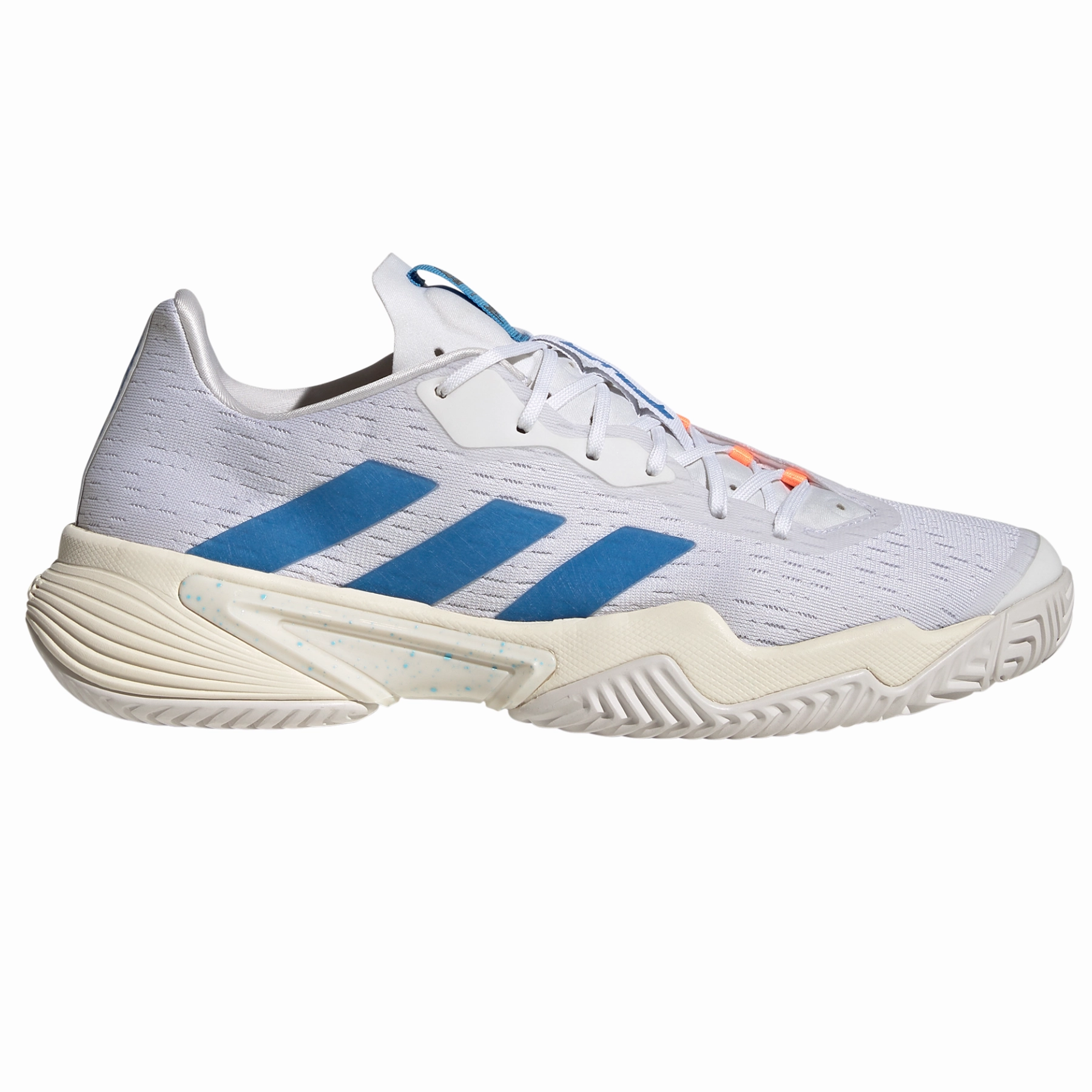 Adidas Performance Barricade  Men Tennis Shoes - Cloud White/Pulse Blue/Mint Ton