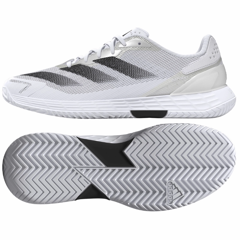 Adidas Performance Defiant Speed 2 Mens Tennis Shoes - Footwear White/Core Black/Grey One Stability Endurance