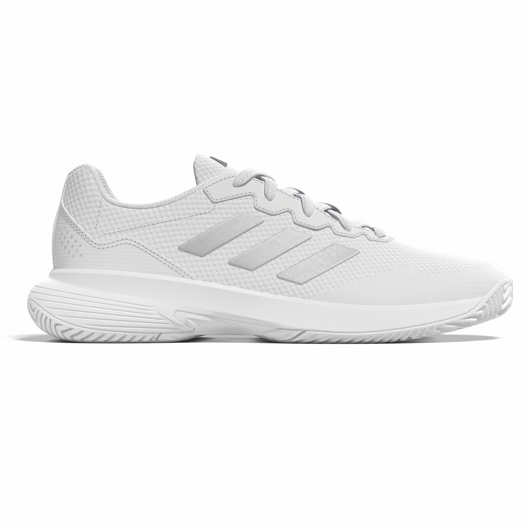 Adidas Performance Game Court 2.0  Womens Tennis Shoes - Footwear White/Silver Metallic