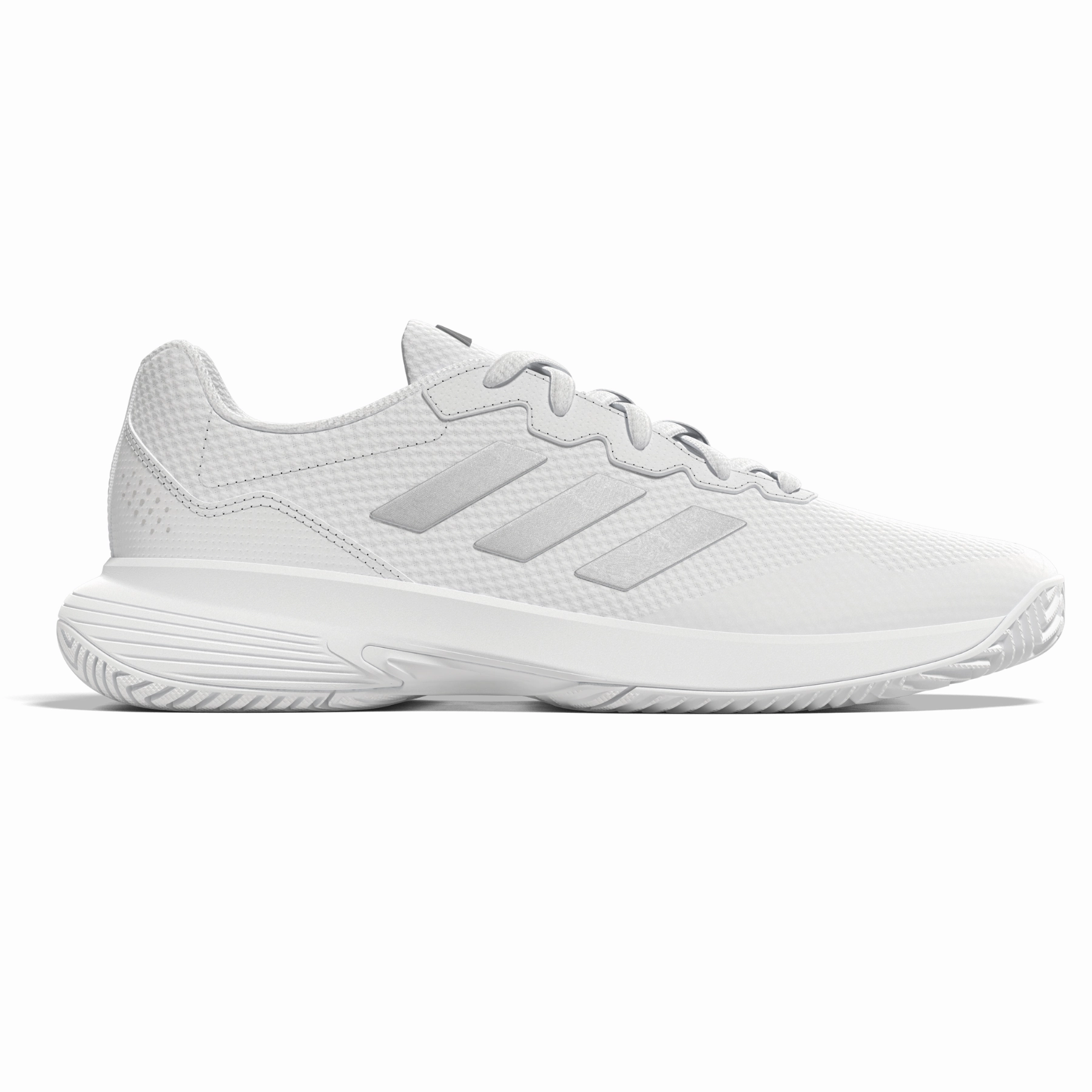 Adidas Performance Game Court 2.0  Womens Tennis Shoes - Footwear White/Silver Metallic