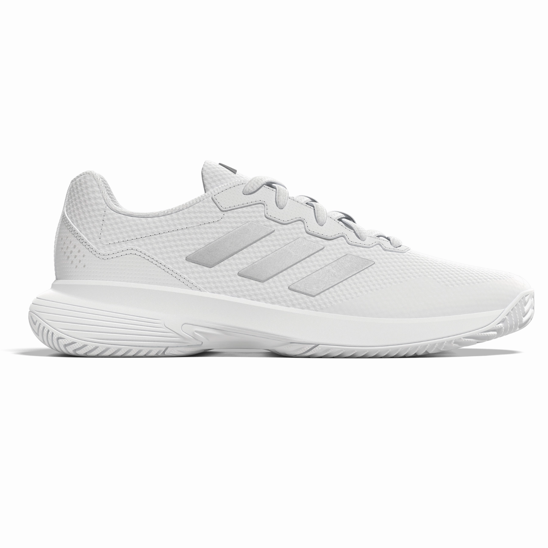 Adidas Performance Game Court 2.0  Womens Tennis Shoes - Footwear White/Silver Metallic