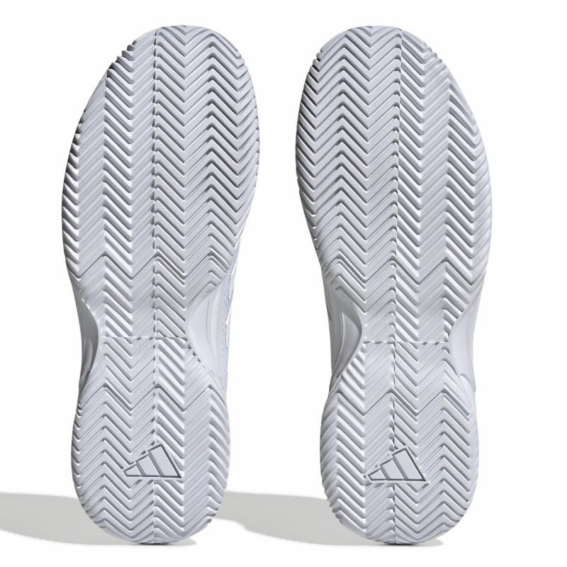 Adidas Performance Game Court 2 Mens Tennis Shoes - Cloud White / Cloud White / Matte Silver Streamlined Agility