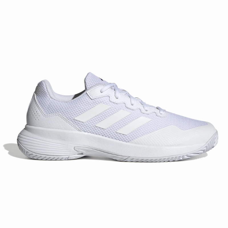 Adidas Performance Game Court 2 Mens Tennis Shoes - Cloud White / Cloud White / Matte Silver